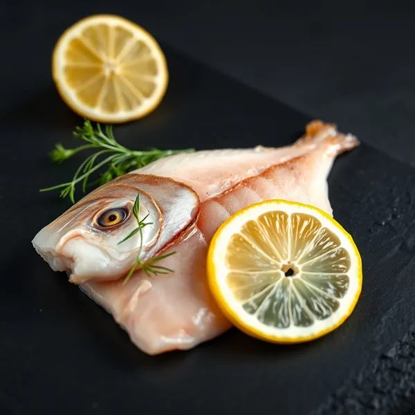 Frischer Flunderfilet