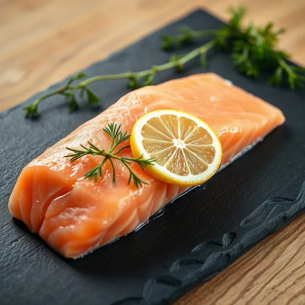 Frischer Lachsfilet