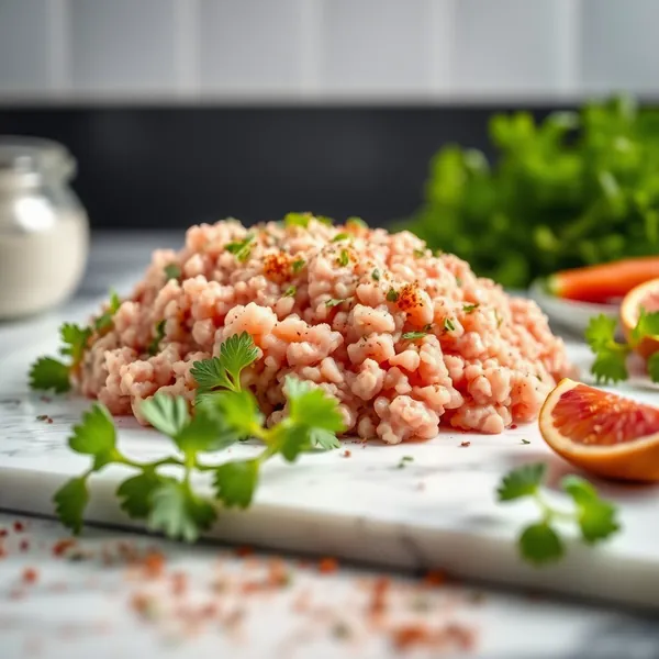 Gemahlenes Putenfleisch