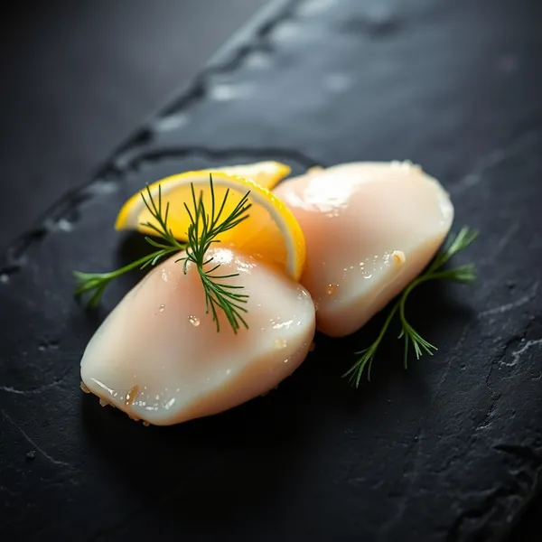 Geräucherte Jakobsmuscheln