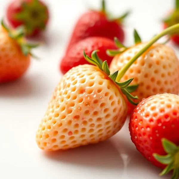 Weiße Alpenerdbeeren